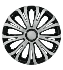 Lampa Auto Esterno|Copricerchi per auto "avera" silver & black - ø 13" pilot  31615