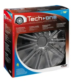 Hot Copricerchi per auto nero dark - ø 16" 31518 Auto Esterno