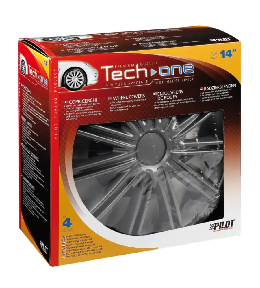 Auto Esterno-Lampa Copricerchi per auto nero dark - ø 14" 31516
