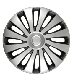 Auto Esterno-Lampa Copricerchi per auto "sepang" silver & black - ø 14" pilot  31656