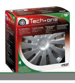 Auto Esterno-Lampa Copricerchi per auto "sepang" silver - ø 13" pilot  31650