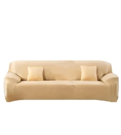 Online Copridivano 4 posti elasticizzato crema, 235-300 cm Tessile D'Arredo