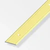 Alfer aluminium Ferramenta Per Mobili E Infissi|Coprisoglia  30 x 2  alluminio ottonato  forato  1 metro.