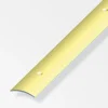 Alfer aluminium Ferramenta Per Mobili E Infissi|Coprisoglia  30 x 5  alluminio ottonato  forato  2 m