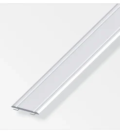 Alfer aluminium Ferramenta Per Mobili E Infissi|Coprisoglia 30x2 alluminio argento autoadesivo - 1 metro.
