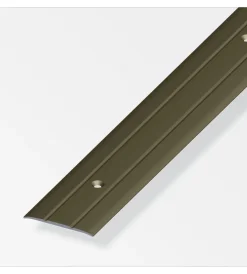 Alfer aluminium Ferramenta Per Mobili E Infissi|Coprisoglia 37x2.5 alluminio bronzo forato - 1 metro.