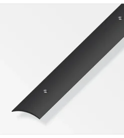 Ferramenta Per Mobili E Infissi-Alfer aluminium Coprisoglia 30x5 pvc nero forato - 1 metro.