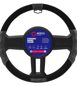 Auto Interno-Sparco Coprivolante auto universale grigio/nero antiscivolo - spc1108