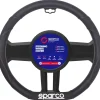 Auto Interno-Sparco Coprivolante per auto nero in pvc