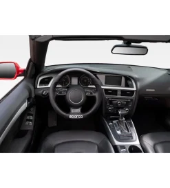 Auto Interno-Sparco Coprivolante per auto nero in pvc