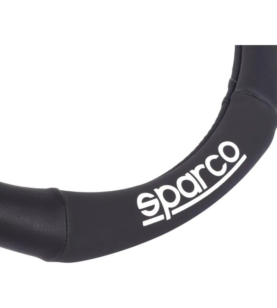 Auto Interno-Sparco Coprivolante per auto nero in pvc