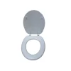 Outlet Copriwater universale "luxury" in mdf bianco 36,5x42 cm Ceramiche E Accessori