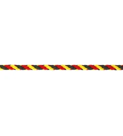 Sistemi Di Fissaggio|Corda in polipropilene ø 6 mm. nero-rosso-giallo 60 mt.