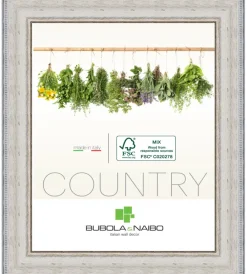 Decorazione Pareti-Bubola&Naibo Cornice in legno colore bianco "fabriano" - 24 x 30 cm