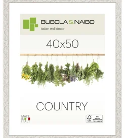 Decorazione Pareti-Bubola&Naibo Cornice in legno colore bianco "milton" - 40 x 50 cm