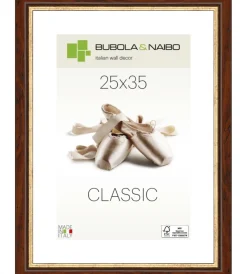 Decorazione Pareti-Bubola&Naibo Cornice in legno colore marrone "greta" - 25 x 35 cm