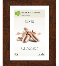 Bubola&Naibo Decorazione Pareti|Cornice in legno colore marrone "humphrey" - 13 x 18 cm