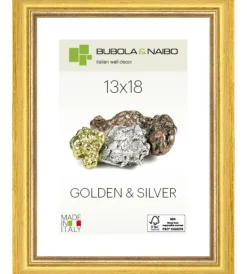 Best Cornice in legno colore oro "marisa" - 13 x 18 cm Decorazione Pareti