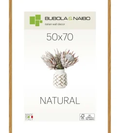 Bubola&Naibo Decorazione Pareti|Cornice in legno colore rovere "tulipa" - 50 x 70 cm