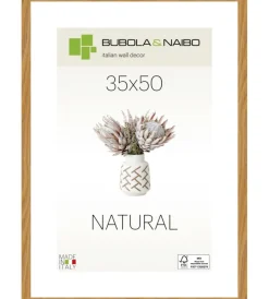 Decorazione Pareti-Bubola&Naibo Cornice in legno colore rovere "tulipa" - 35 x 50 cm