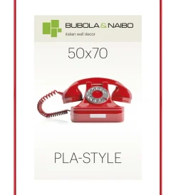 Bubola&Naibo Decorazione Pareti|Cornice in plastica colore rosso "pla-style" - 50 x 70 cm