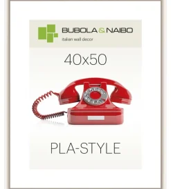 Decorazione Pareti-Bubola&Naibo Cornice in plastica colore bianco "pla-style" - 40 x 50 cm