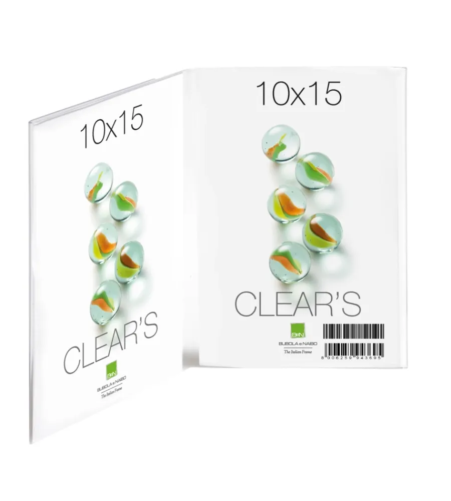 Bubola&Naibo Decorazione Pareti|Cornice porta foto clears doppio verticale - 10 x 15 cm