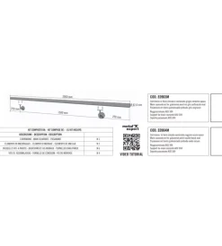 Sale Corrimano tondo in ferro zincato ruggine da 2 metri - kit completo con ancoraggio Porte, Scale E Pavimenti