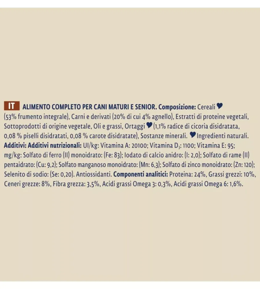 Alimenti Secco Cane-Purina Crocchette per cani "dog chow mature senior" anziano di tutte le taglie con agnello 14 kg
