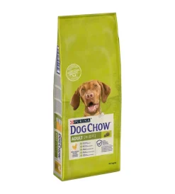 Purina Alimenti Secco Cane|Crocchette per cani "dog chow" adulto di tutte le taglie con pollo 14 kg