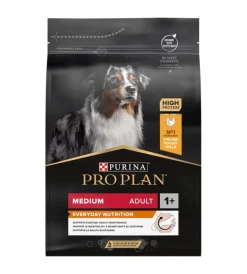 Purina Alimenti Secco Cane|Crocchette per cani "pro plan" adulto di taglia media con pollo everyday nutrition 3 kg