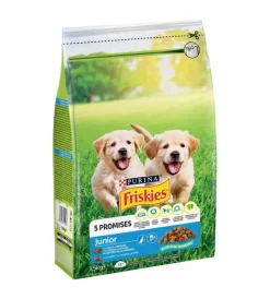 New Crocchette per cani purina "junior" cuccioli di tutte le taglie con pollo e verdure 1,5 kg Alimenti Secco Cane