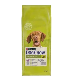 Purina Alimenti Secco Cane|Crocchette per cani "dog chow" adulto di tutte le taglie con agnello 14 kg