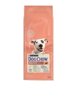 Hot Crocchette per cani "dog chow" adulto di tutte le taglie con salmone 14 kg Alimenti Secco Cane