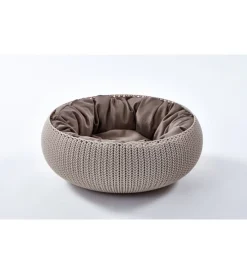 Sale Cuccia aperta per gatti e cani di taglia piccola "cozy" in resina beige 55x54x19 cm Cucce E Accessori Relativi