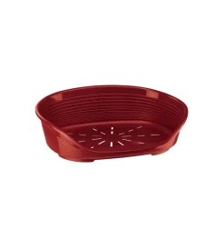 Cuccia da interno per cani e gatti "siesta deluxe 2" bordeaux, 49x36x17,5 cm - Cuscini E Brandine