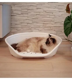 Outlet Cuccia da interno per cani e gatti "siesta deluxe 4" bianco, 61,5x45x21,5 cm - Cuscini E Brandine