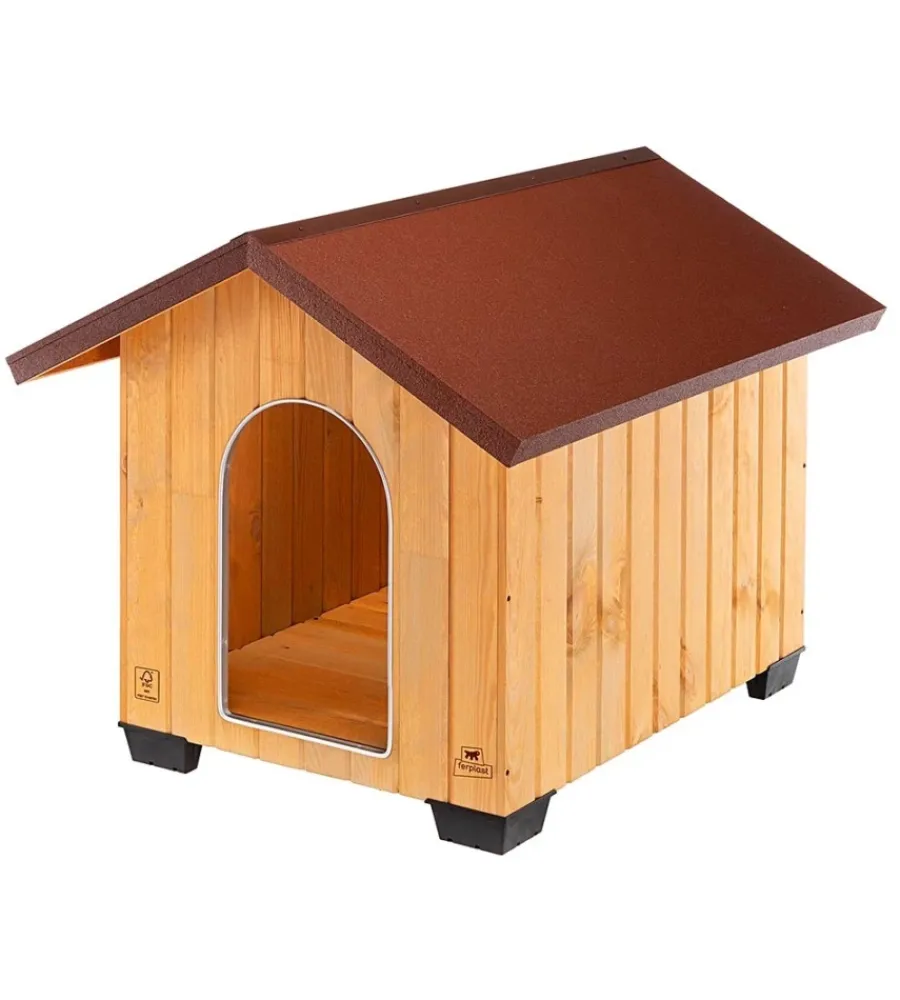 Cucce E Accessori Relativi-Ferplast Cuccia per cani da esterno "domus extra large" in pino nordico 89,5x111,5x90 cm