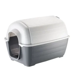 Cucce E Accessori Relativi-Ferplast Cuccia per cani da esterno "kenny 01" in resina grigio 50x78x50 cm