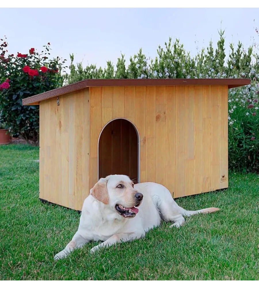 Ferplast Cucce E Accessori Relativi|Cuccia per cani da esterno "baita 120" in pino nordico 140x85,5x87 cm
