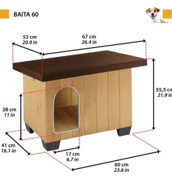 Ferplast Cucce E Accessori Relativi|Cuccia per cani da esterno 