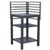 Barbecue|Cucina da esterno modulabile elica garden "oklahoma 4" in alluminio antracite 62x62x125 cm