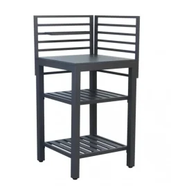 Barbecue|Cucina da esterno modulabile elica garden "oklahoma 4" in alluminio antracite 62x62x125 cm