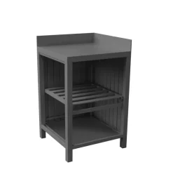 Hot Cucina da esterno modulare solaria "modulo 2" in alluminio antracite 60x60x90 cm Barbecue