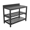 Barbecue- Cucina da esterno modulare solaria "modulo 5" in alluminio antracite 120x60x90 cm