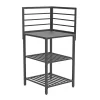 Ompagrill Barbecue|Cucina da esterno modulare "modulo 3" in alluminio nero 61,5x61,5x130 cm