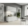 New Cucina "woody" bianca elettrodomestici inclusi, 160x60x211 cm Cucina