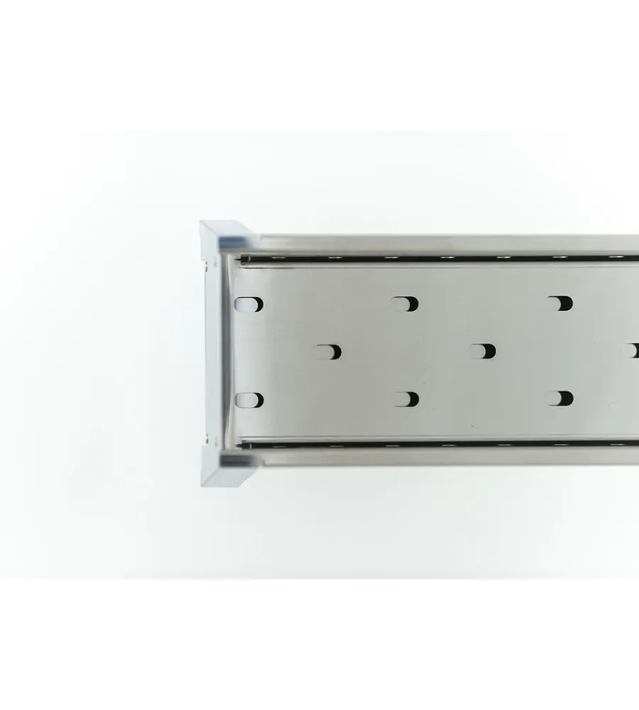 Barbecue-Lisa Cuocispiedini a carbonella "milano 50" in acciaio inox 50x32,5x49,5 cm
