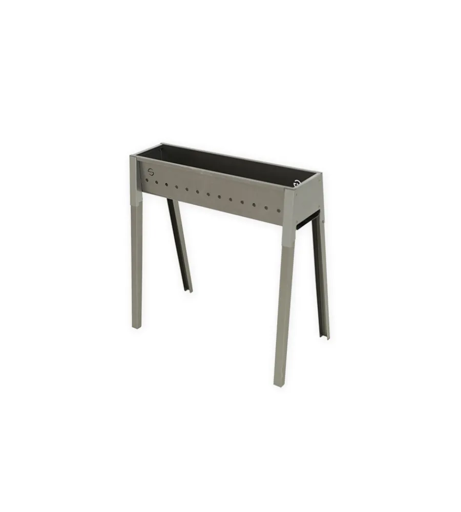 Barbecue-Lisa Cuocispiedini a carbonella "torino 50" in ferro alluminato 50x32,5x49,5 cm