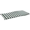 Mobili Da Giardino E Accessori|Cuscino per panchina da esterno con fantasia a righe verdi, 111x45xh2.5 cm